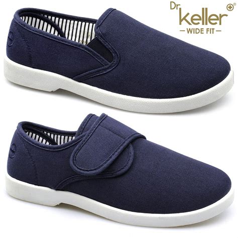 wide fitting men's canvas shoes